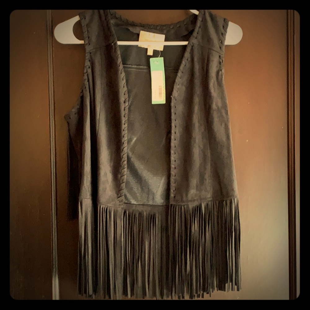 Skies are Blue Delphi Braided Fringe Vest